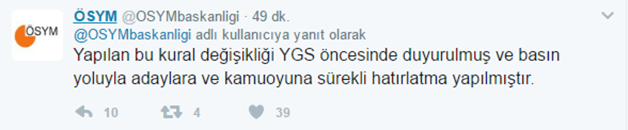 ÖSYMden YGS için 15 dakika kuralı açıklaması