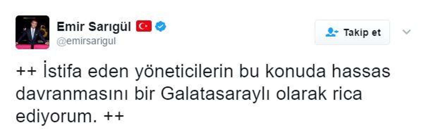 Emir Sarıgülden Nazifoğluna tepki