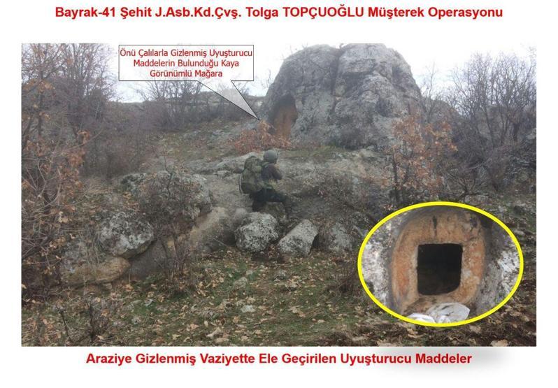 PKKlı teröristlerin sığınağından ısı güdümlü füze çıktı