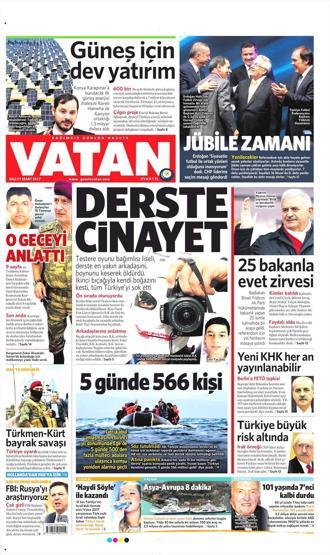 21 Mart 2017 - Gazete manşetleri