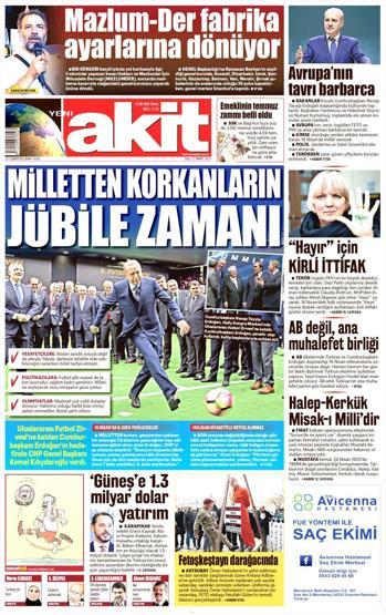 21 Mart 2017 - Gazete manşetleri