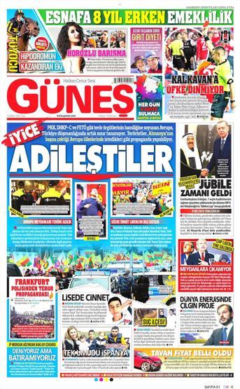 21 Mart 2017 - Gazete manşetleri