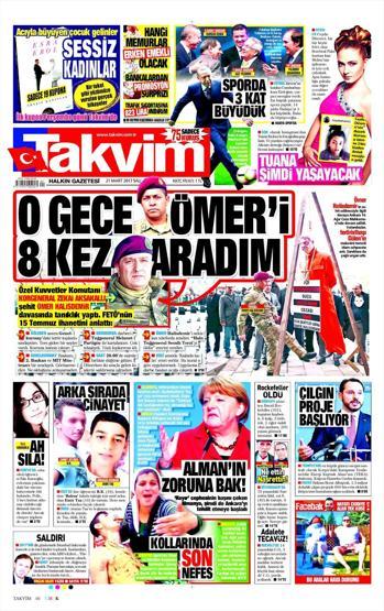 21 Mart 2017 - Gazete manşetleri