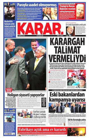 21 Mart 2017 - Gazete manşetleri