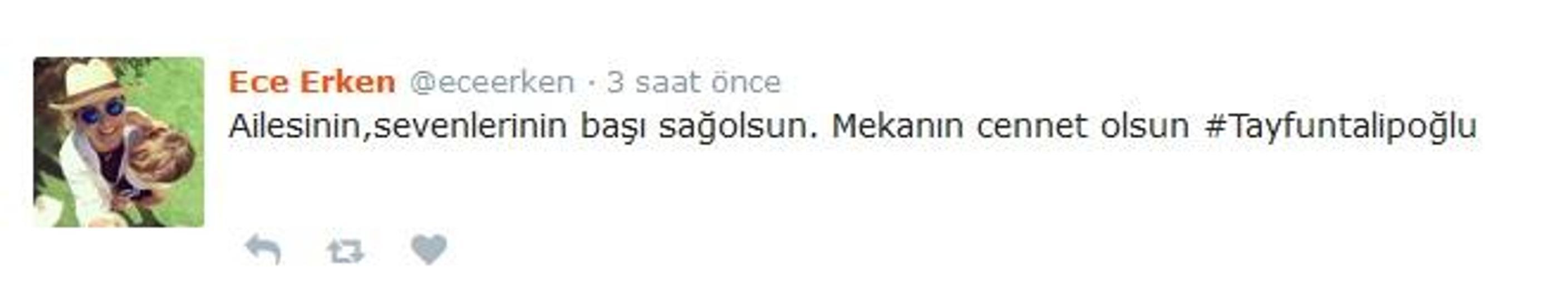 Tayfun Talipoğlunun ardından ünlüler ne dedi