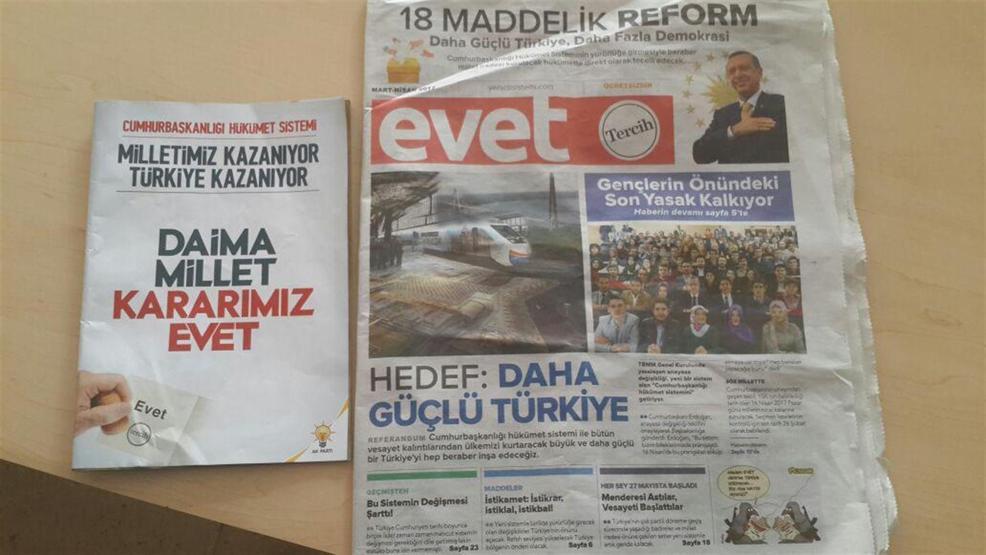 Belediye ve AK Parti ilçe başkanları okullarda evet propagandası yapıyor iddiası