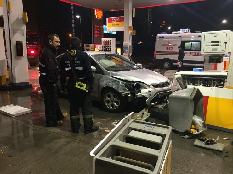 Benzincideki kaza ucuz atlatıldı