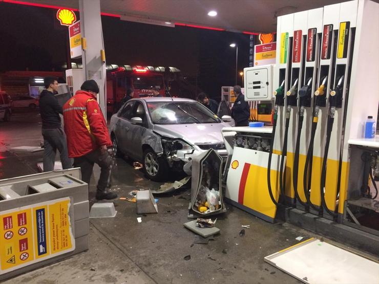 Benzincideki kaza ucuz atlatıldı