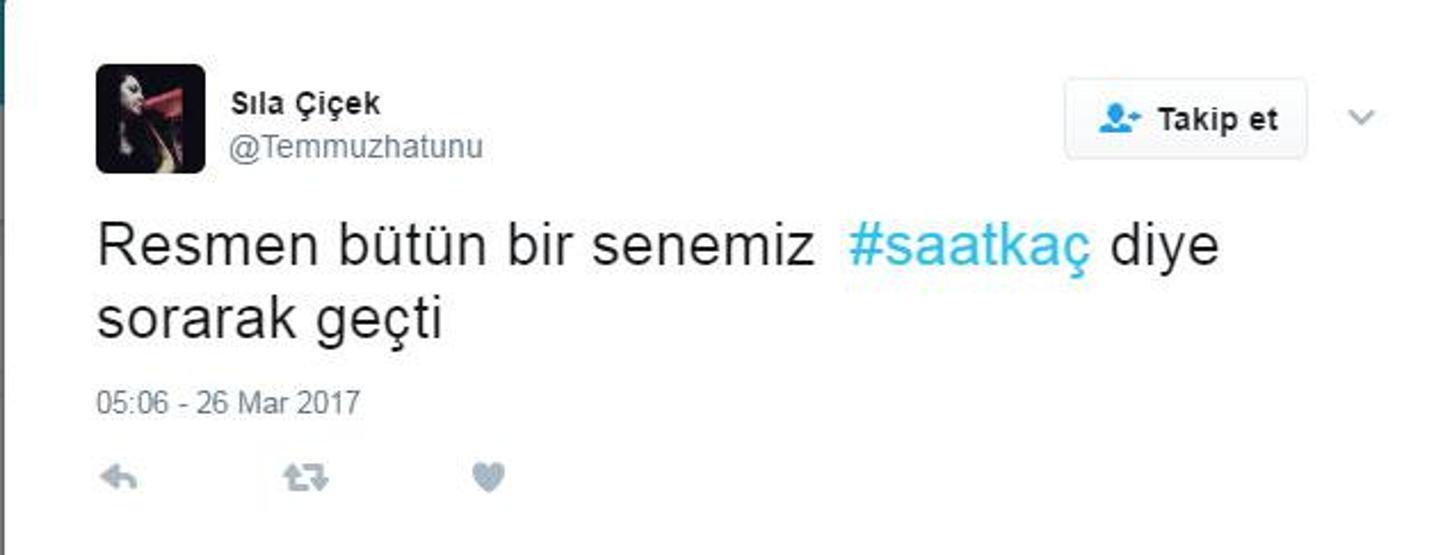 Şu an saat kaç Kafalar yine karıştı