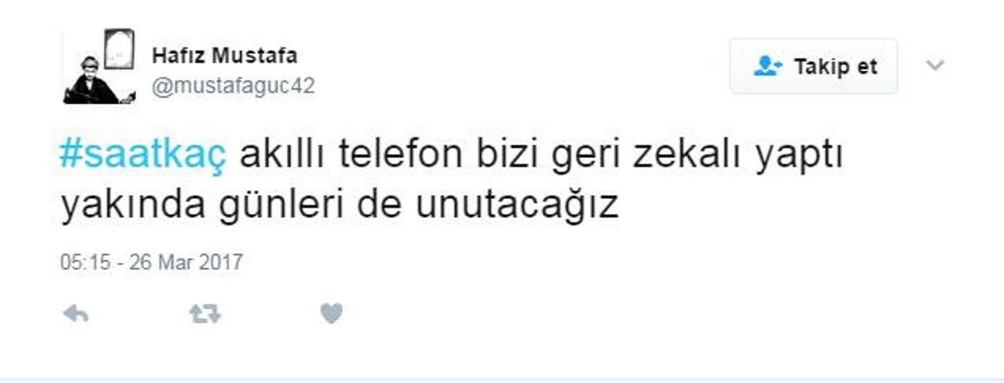 Şu an saat kaç Kafalar yine karıştı