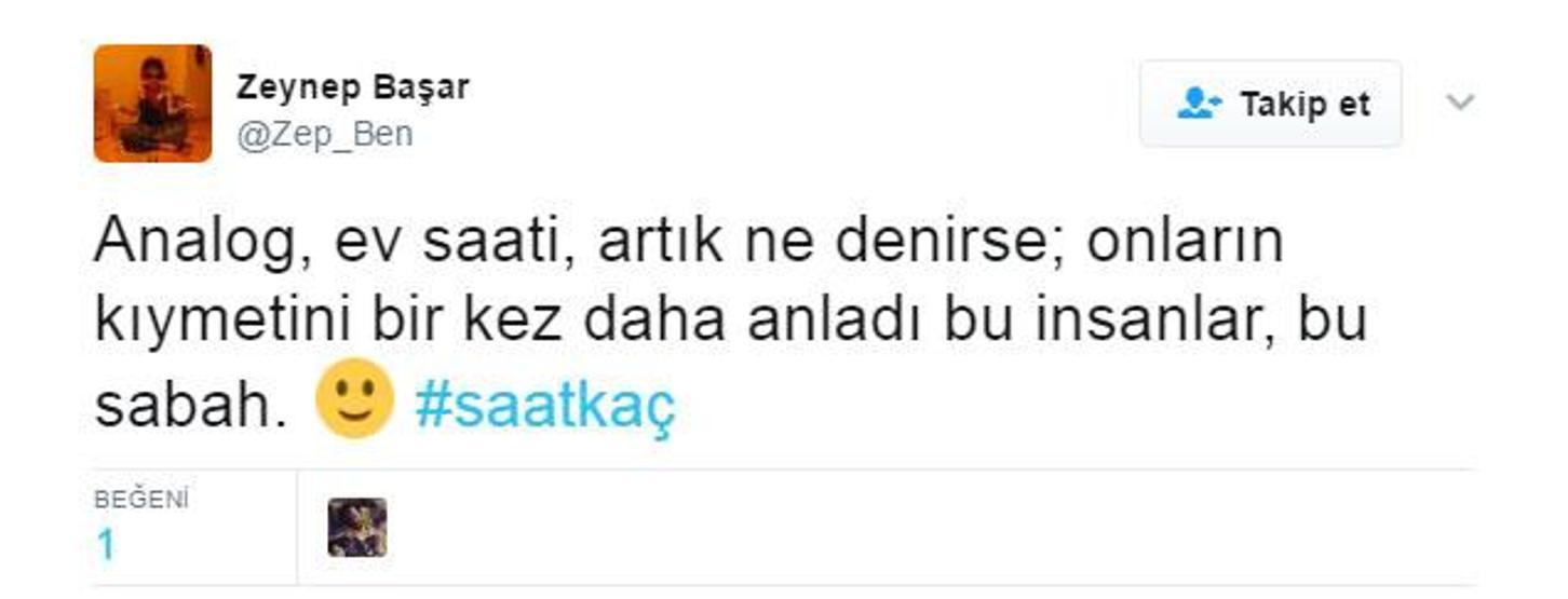 Şu an saat kaç Kafalar yine karıştı