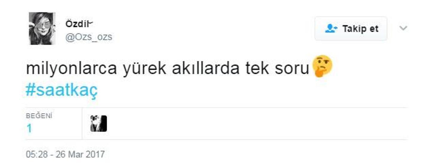 Şu an saat kaç Kafalar yine karıştı
