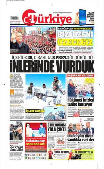 27 Mart 2017 - Gazete manşetleri