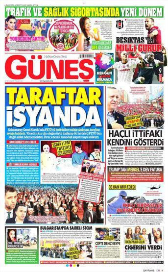 27 Mart 2017 - Gazete manşetleri