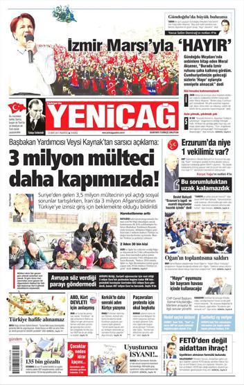 27 Mart 2017 - Gazete manşetleri