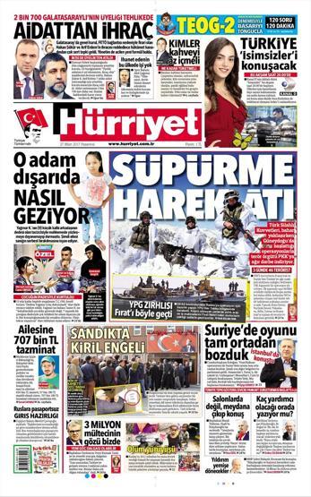 27 Mart 2017 - Gazete manşetleri
