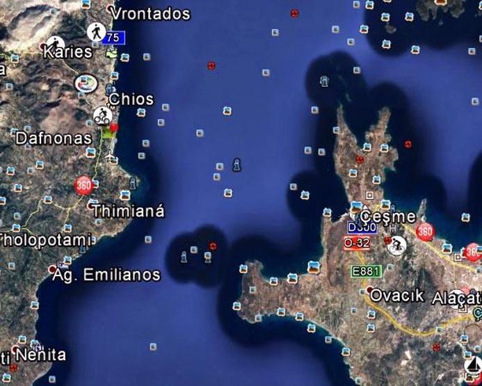 Çeşmeden Sakız Adasına yüzerek geçtiler