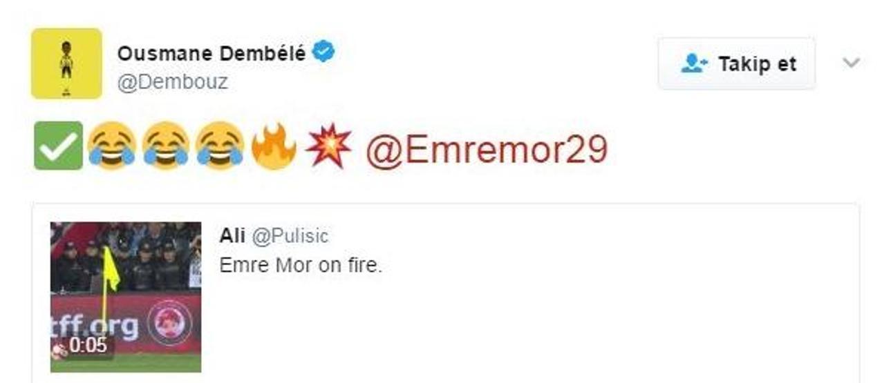 Emre Mora Koçum mesajı