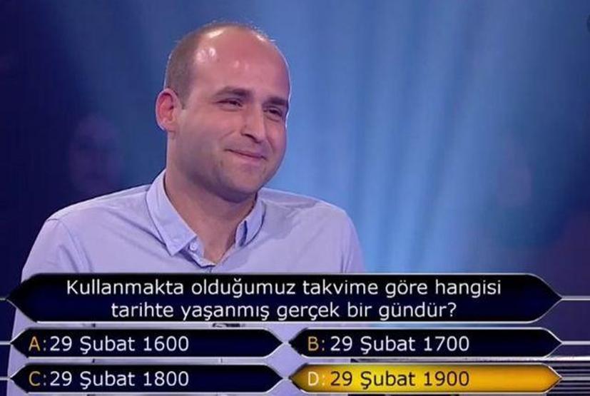 İşte Kim Milyoner Olmak İsterde 250.000 TL’lik o soru