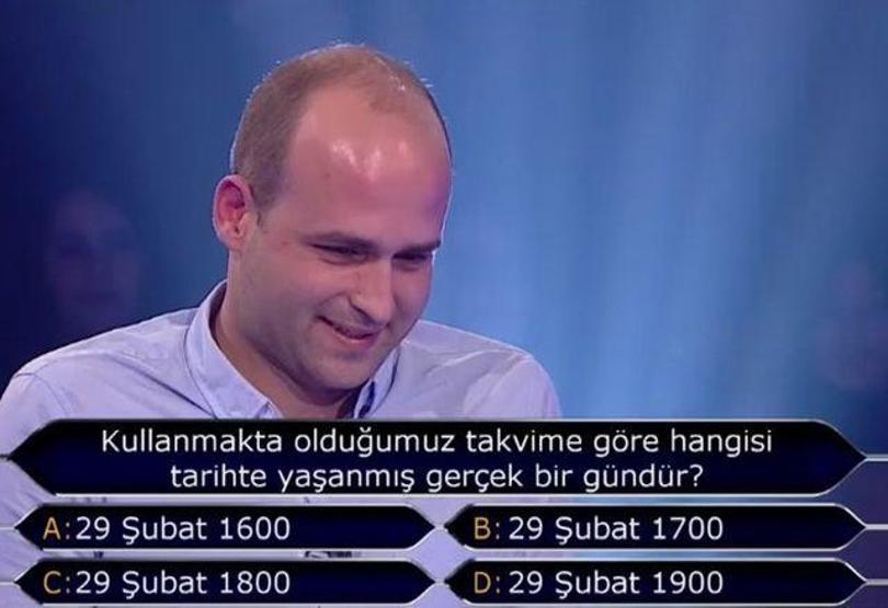 İşte Kim Milyoner Olmak İsterde 250.000 TL’lik o soru