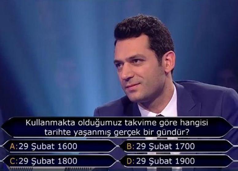 İşte Kim Milyoner Olmak İsterde 250.000 TL’lik o soru