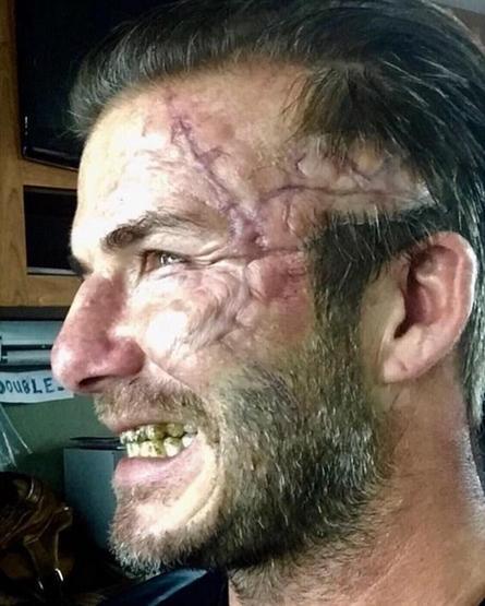David Beckham tanınmaz halde