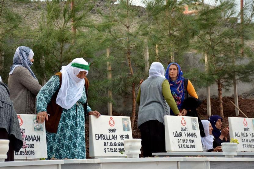 PKKnın öldürdüğü 16 köylü için anıt mezar