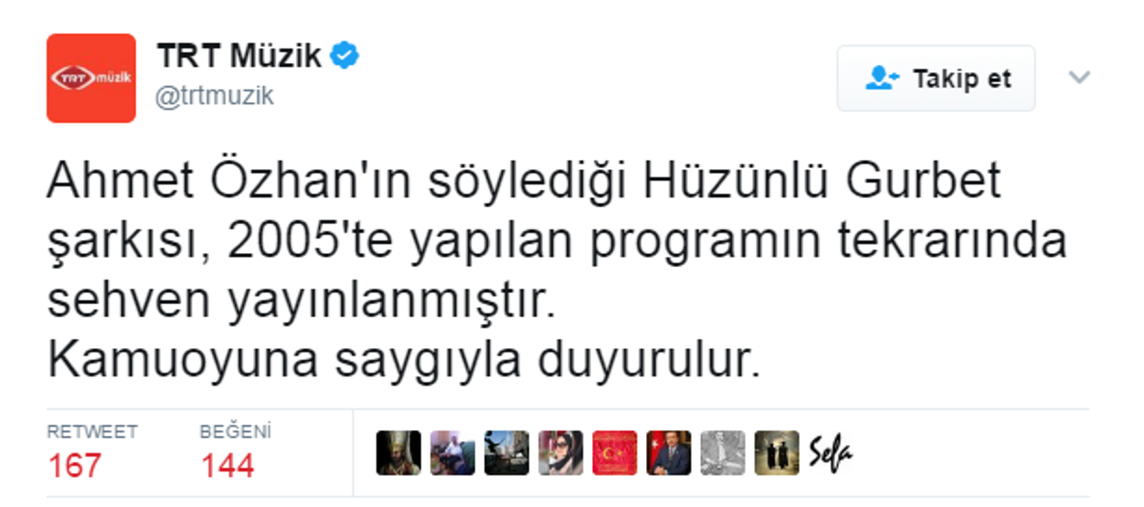 TRTye Fethullah Gülen tepkisi