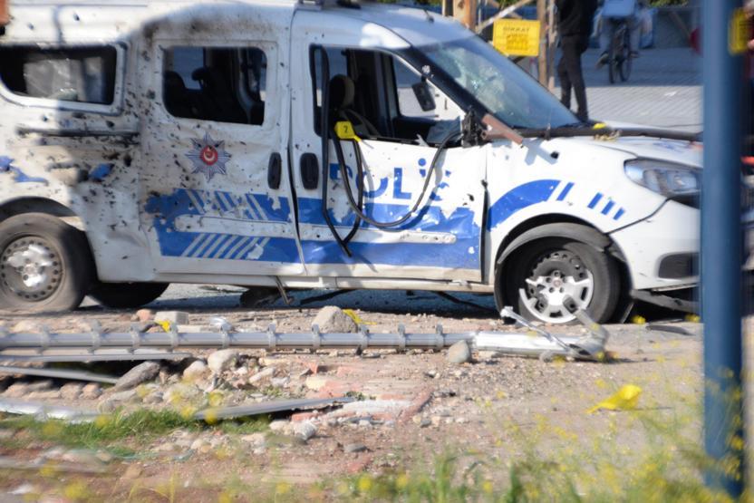 Son dakika: Mersinde polise bombalı saldırı