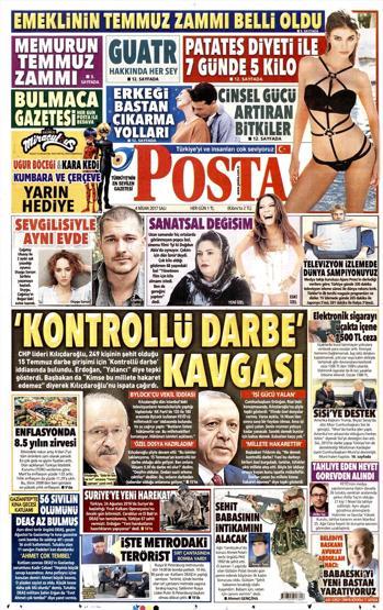 4 Nisan 2017 - Gazetelerin birinci sayfaları