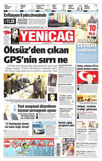 4 Nisan 2017 - Gazetelerin birinci sayfaları