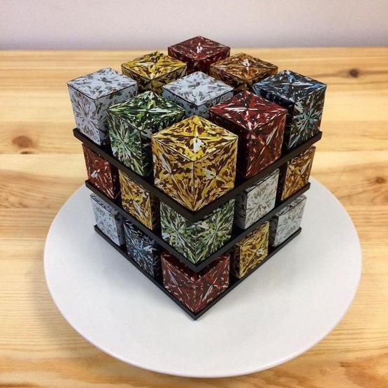 Fransız şef ve zeki pastaları: Rubik Küpü