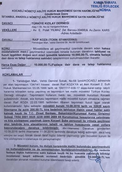 Evinde kiracı durumuna düştü