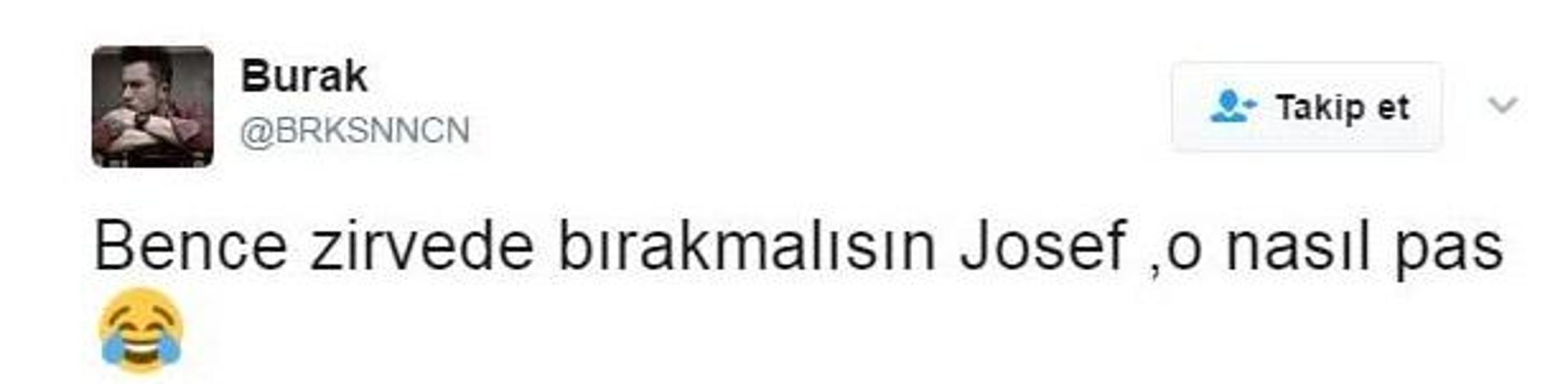 Josef de Souza Twitterı salladı