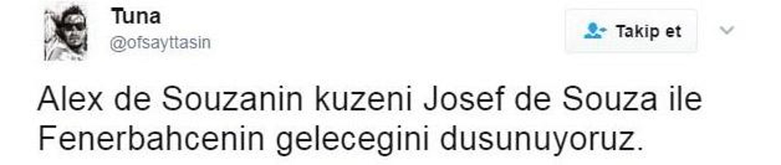 Josef de Souza Twitterı salladı