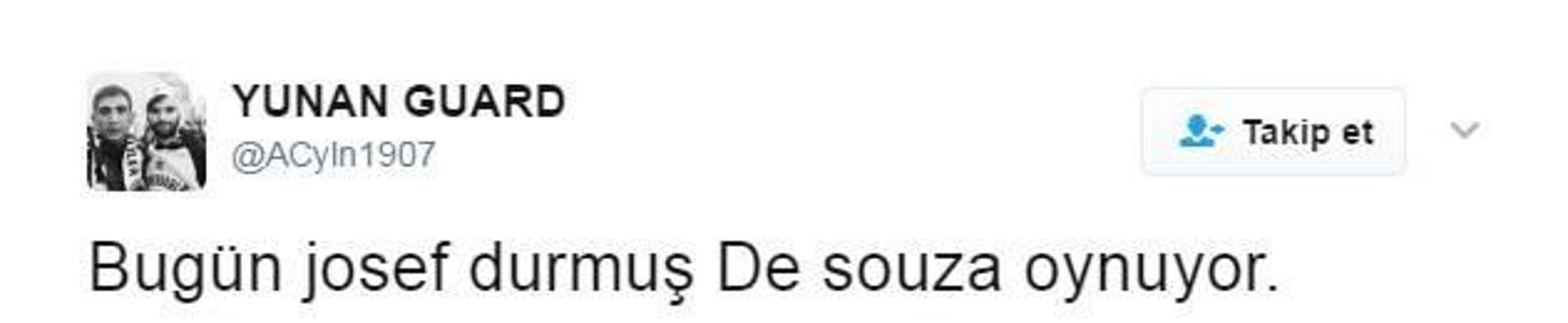 Josef de Souza Twitterı salladı