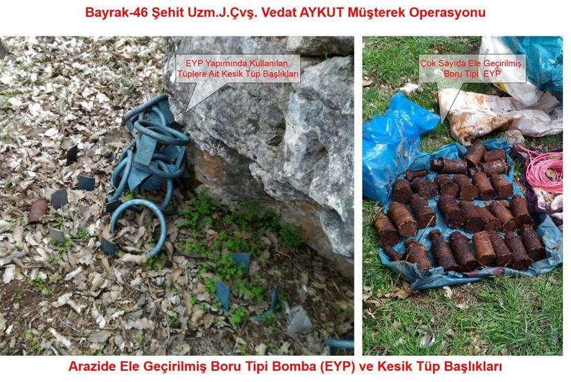 Licedeki PKK sığınaklarında ele geçirildi