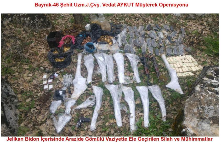 Licedeki PKK sığınaklarında ele geçirildi