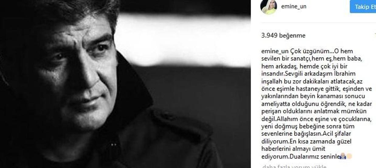 Emine Ünden duygusal İbrahim Erkal paylaşımı