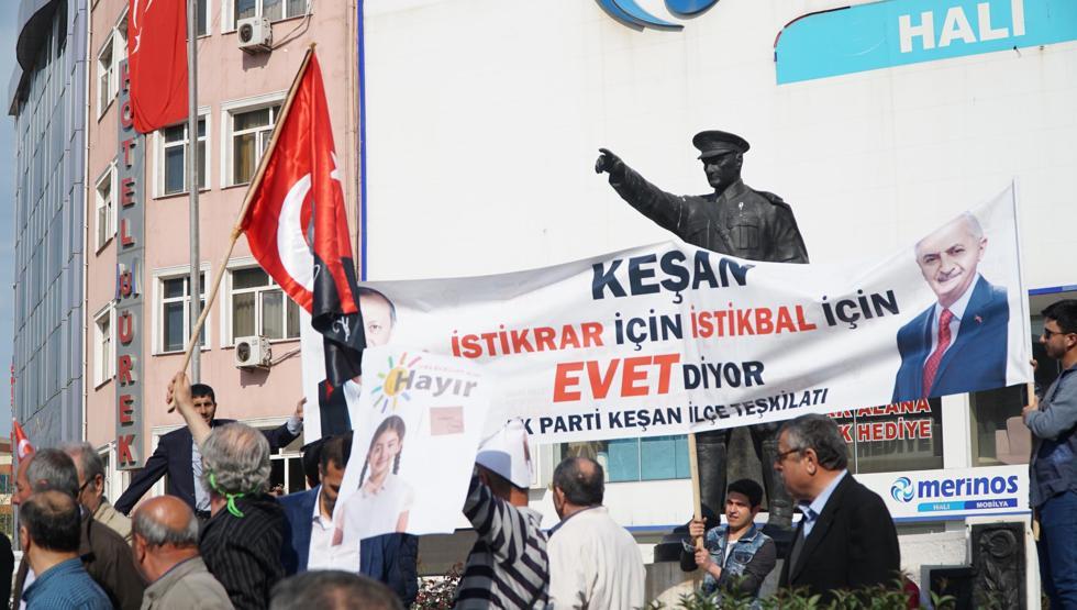 Edirnede referandum kavgası