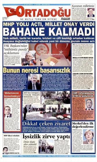 18 Nisan 2017 - Gazetelerin manşetleri