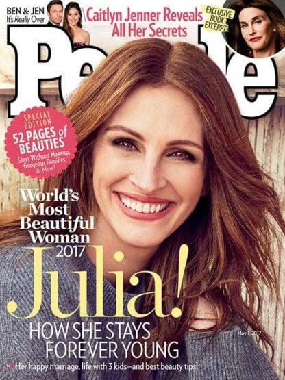 Yılın en güzel kadını Julia Roberts