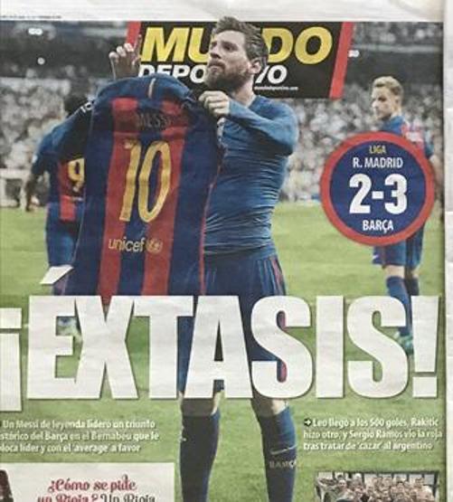 Manşetleri Messi yaptı