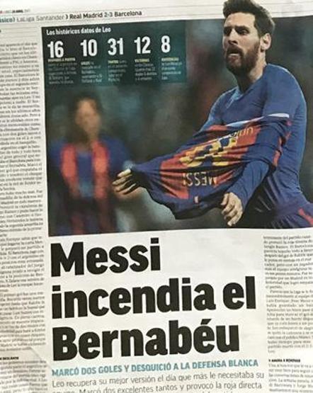Manşetleri Messi yaptı