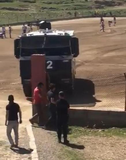 Şırnakta TOMA toprak sahaya müdahale etti