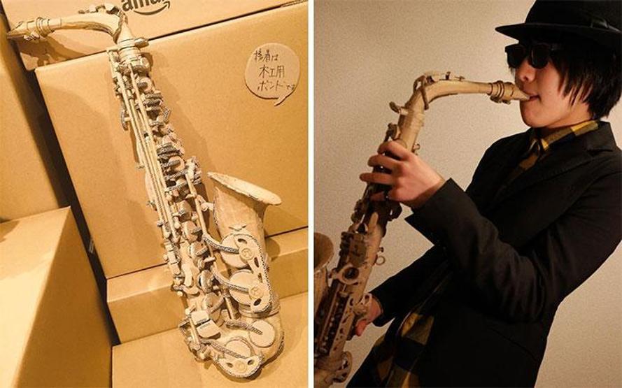 Karton sanatçısı 3 boyutlu bin bir türlü eser yaratıyor