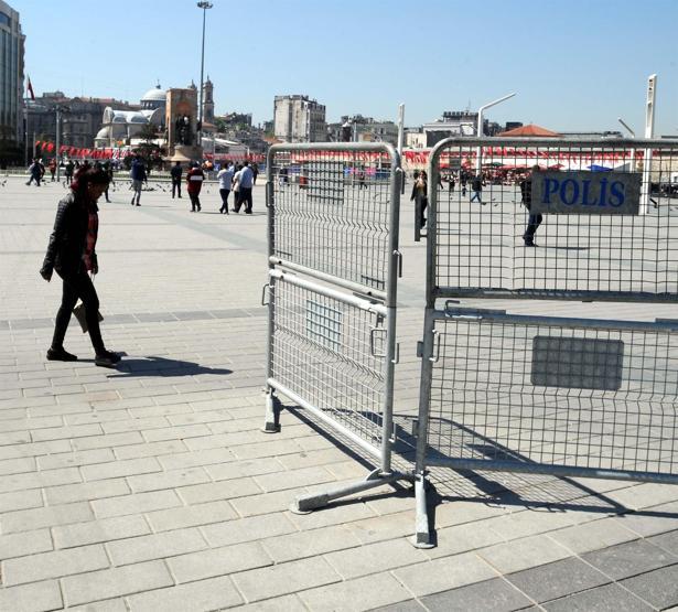 Taksimde 1 Mayıs hareketliliği