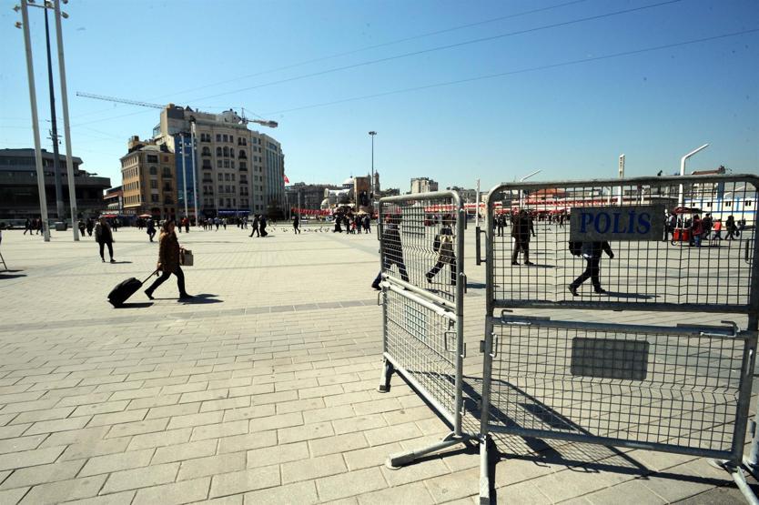 Taksimde 1 Mayıs hareketliliği