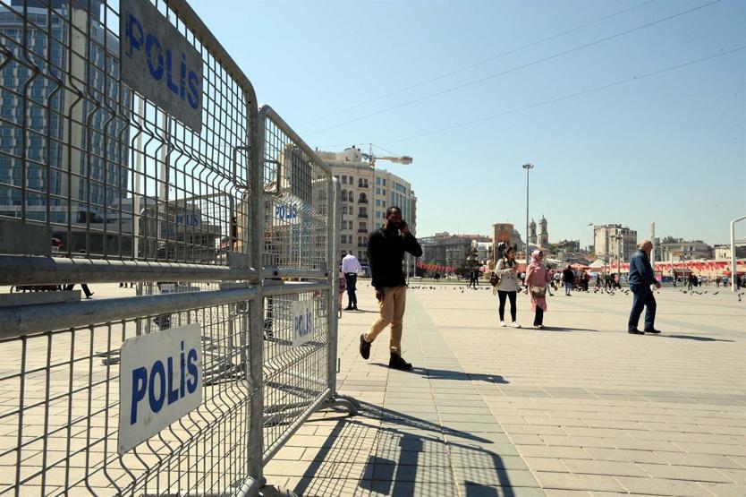 Taksimde 1 Mayıs hareketliliği