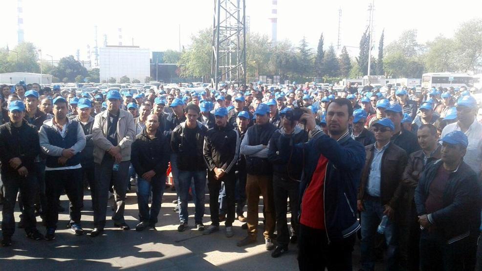 Tüpraşta işçiler iş bıraktı